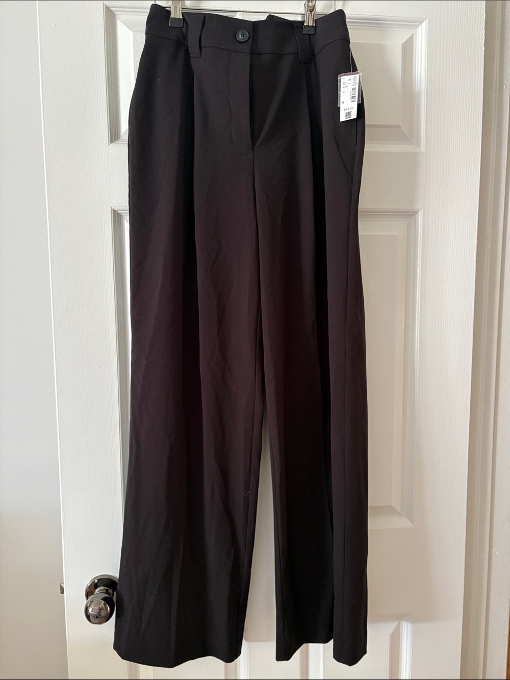 Reitmans Black Wide-Leg Trousers